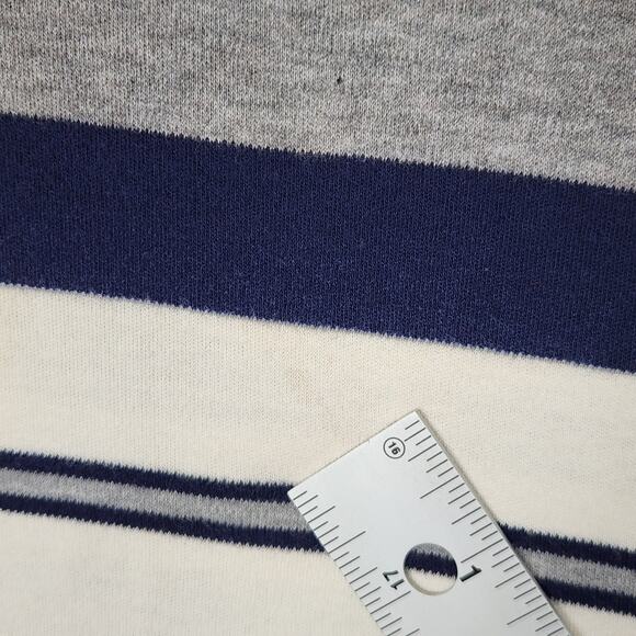 VINTAGE POLO GOLF RALPH LAUREN Shirt Mens XL Gray Striped Crest Logo Preppy - Picture 8 of 14